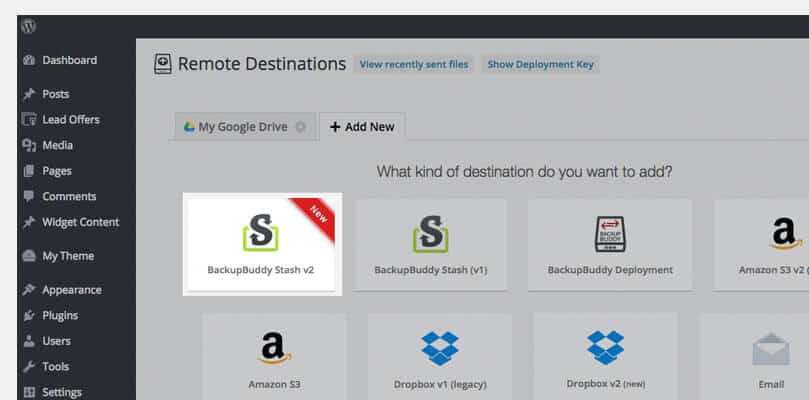 Remote Destination section and click on Add New