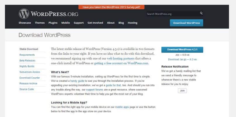 Download Updated Version Of WordPress