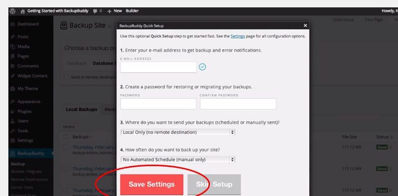 Save Settings