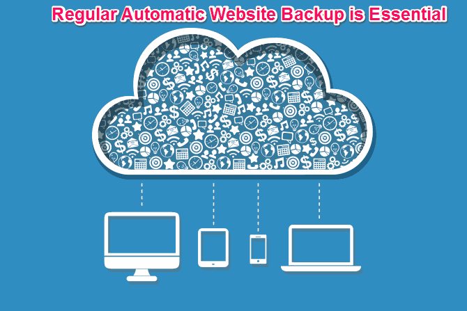 Regular automatic full website backup