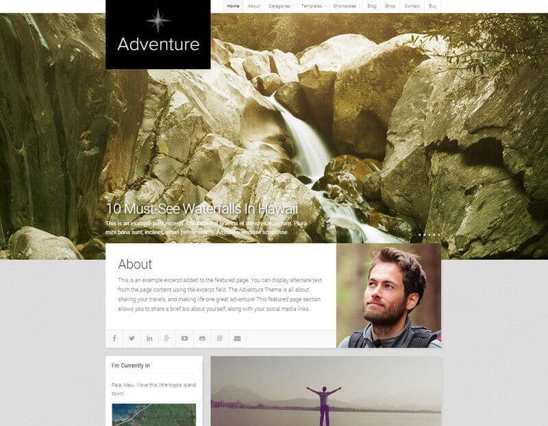 Adventure WordPress Theme