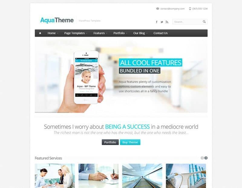 Aqua WordPress Theme