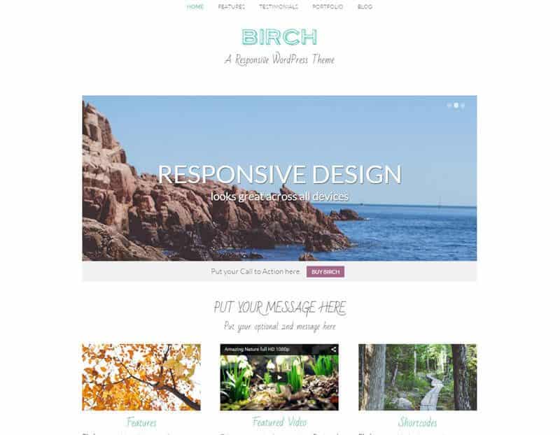 Birch WordPress Theme By Mojo Marketplace