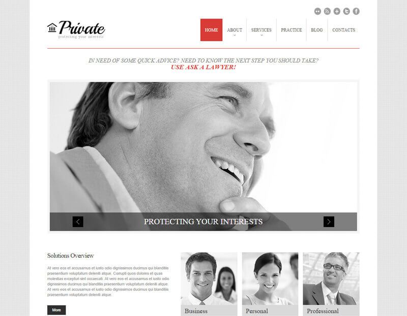 Cherry Law Firm WordPress Theme