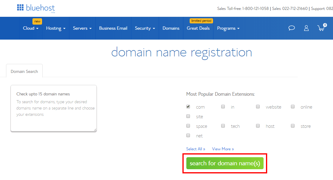 Choose Domain Name