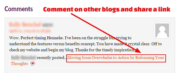 Find Comment on other Blogs with Similar Topics