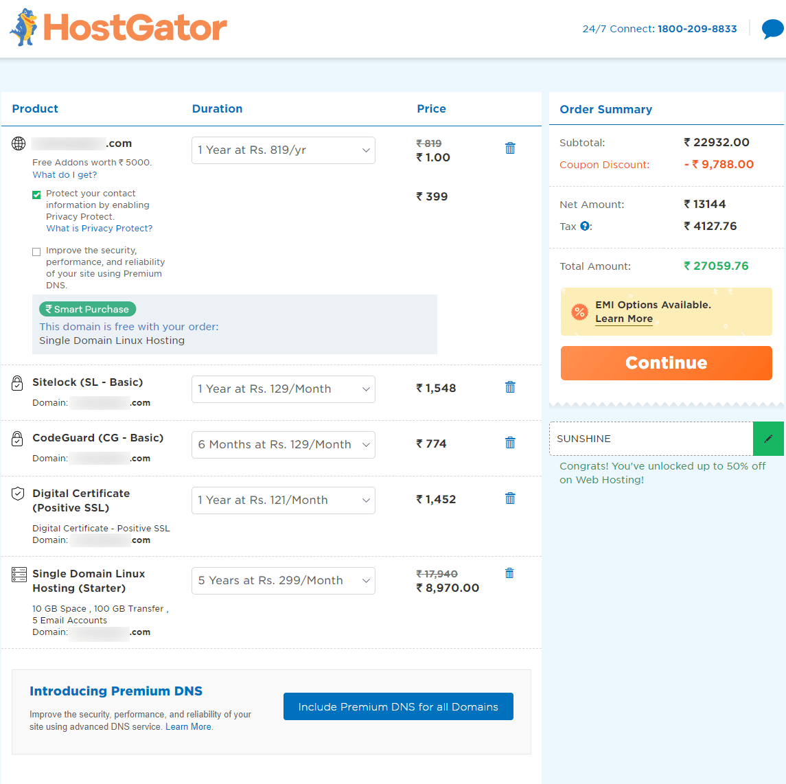 HostGator Shopping Cart