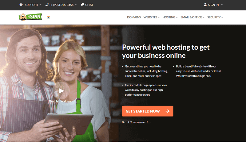 HostPapa Hosting Site