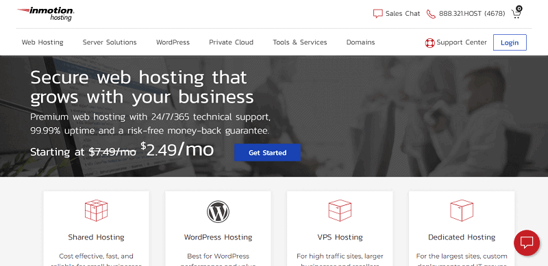 Inmotion Hosting Site