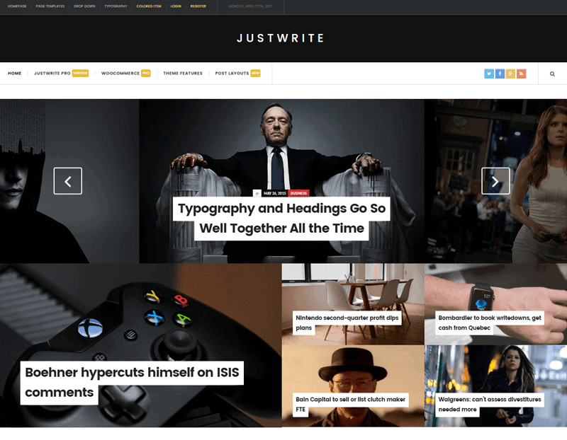 JustWrite Theme