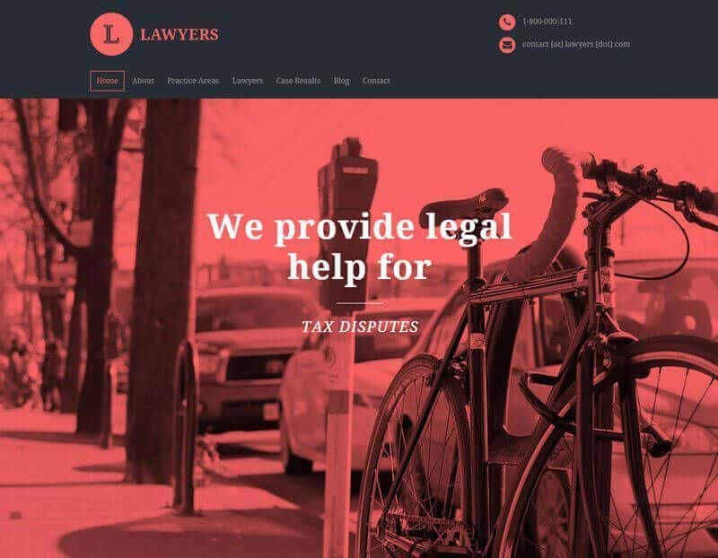 Lawyers Responsive Business WordPress Theme