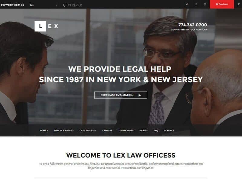 Lex WordPress Theme