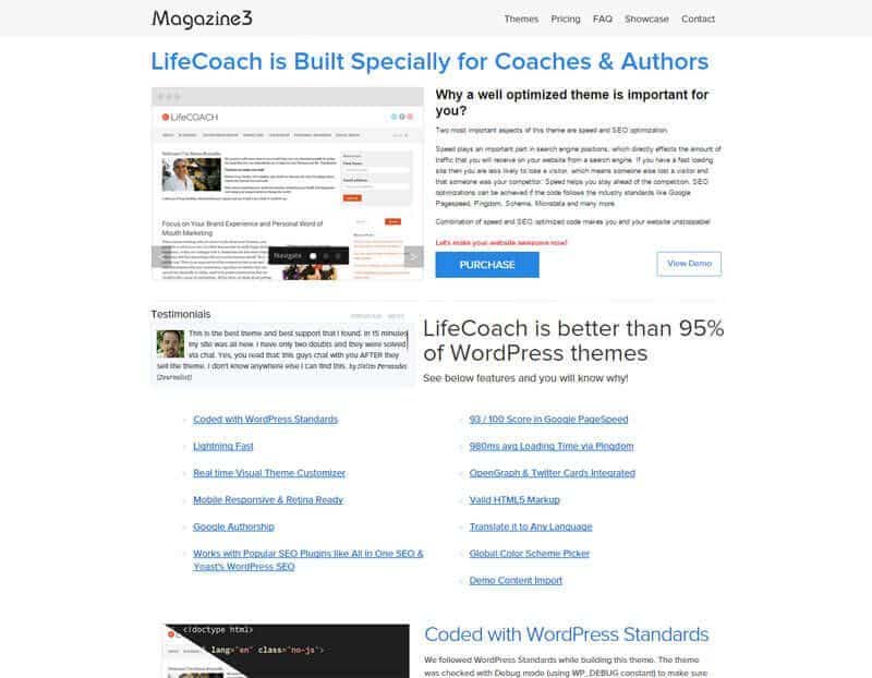 Life Coach WordPress Theme By Magazine 3