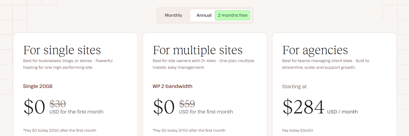 Managed hosting for WordPress 1