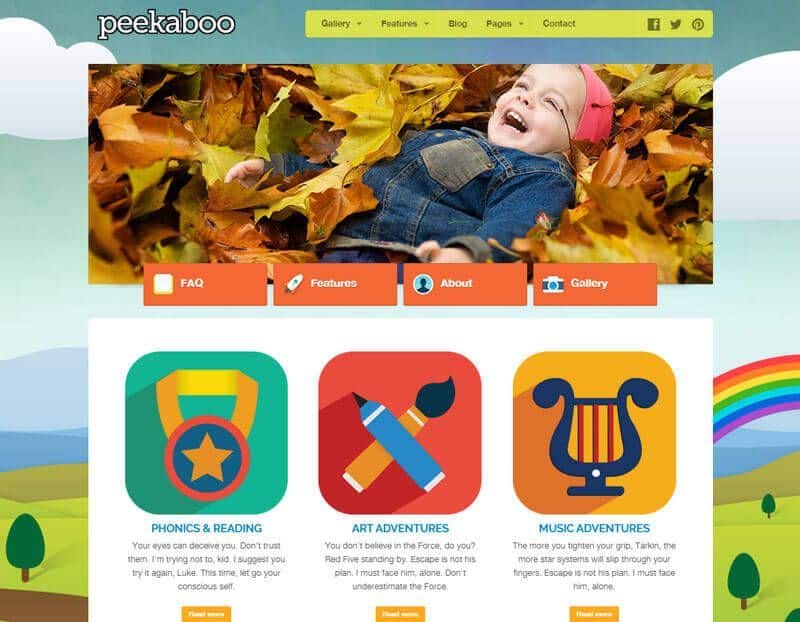 Peekaboo WordPress Theme