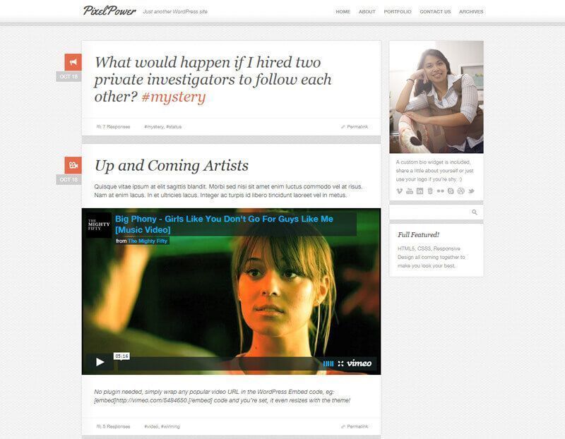 PixelPower WordPress Theme