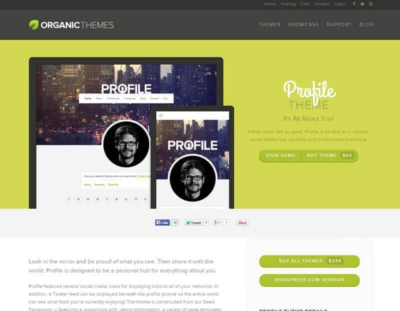 Profile WordPress Theme