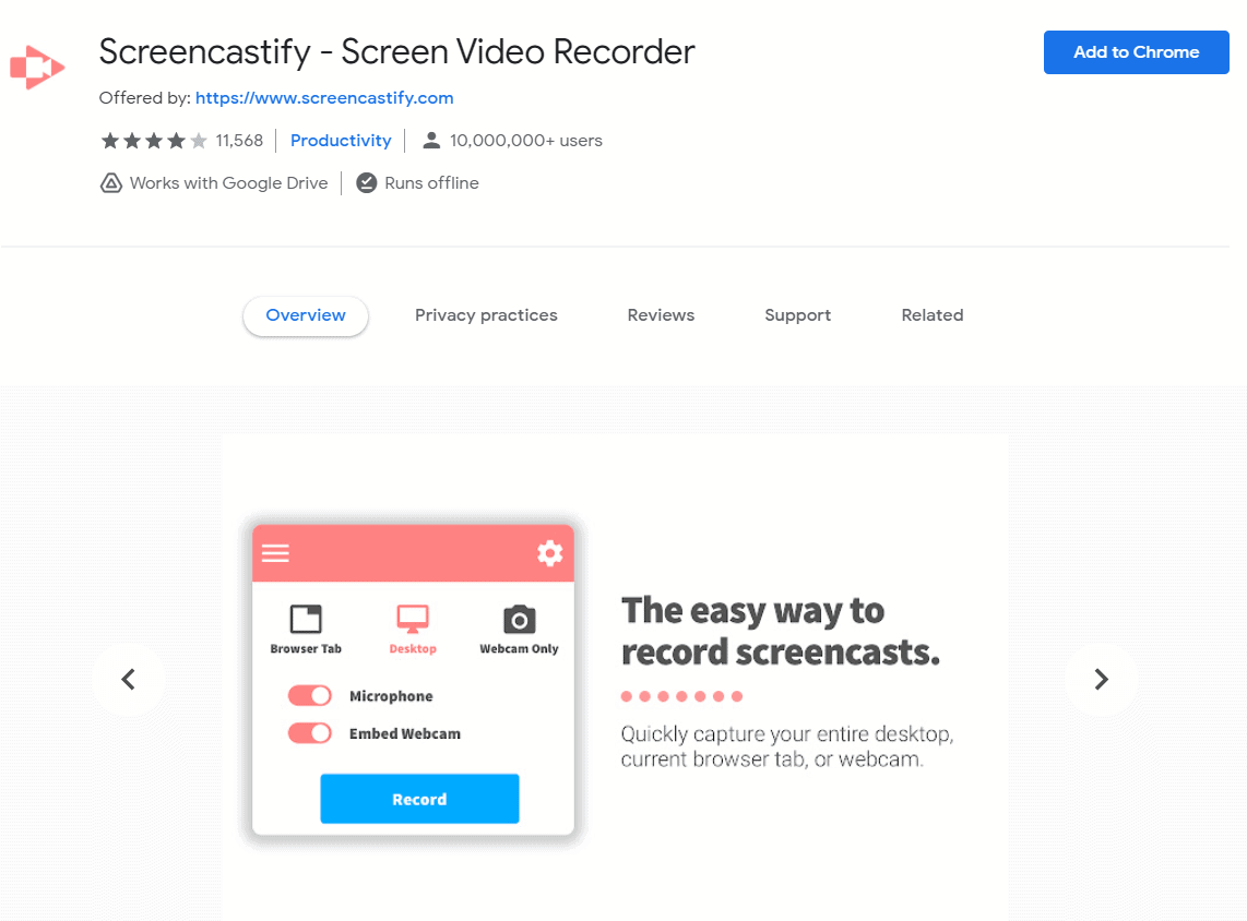 Screencastify Chrome Extension