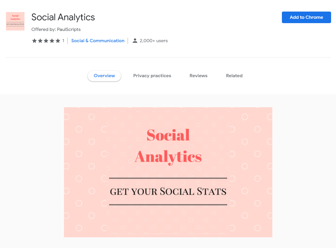 Social Analytics