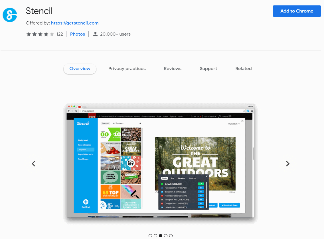 Stencil Chrome Extension