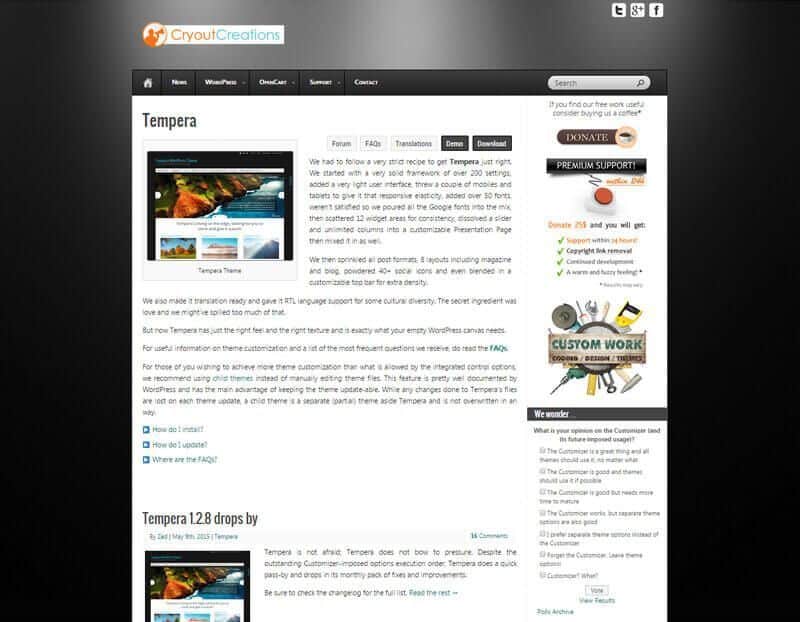 Tempara WordPress Theme