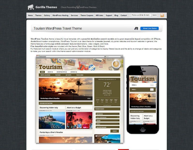 Tourism WordPress Travel Theme