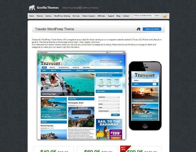 Traveler WordPress Theme