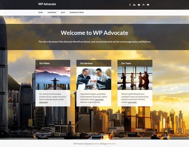 WP Advocate Theme by WordPress