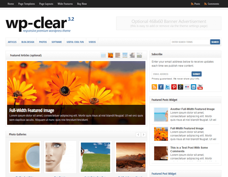 WP-Clear Theme