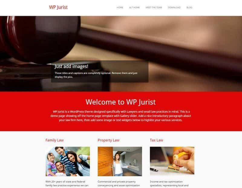 WP Jurist Free Law Firm Theme