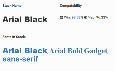 Arial Black