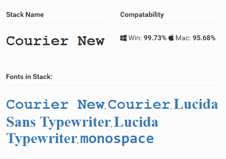 Courier New