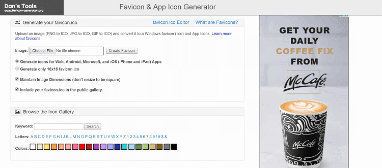 Favicon and App