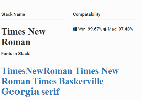 Times New Roman