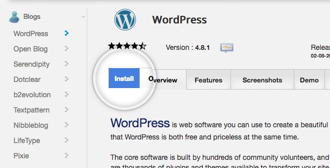 WordPress installer icon