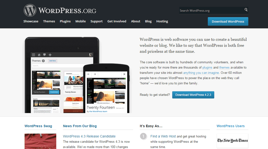 Installation of WordPress